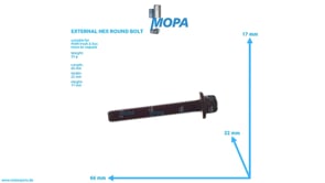 EXTERNAL HEX ROUND BOLT - 06032210612 suitable for MAN D engines