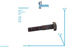 HEXAGON BOLT - 200931012006 suitable for MTU engines