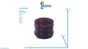 PLUG-IN PIPE - 51981820124 suitable for MAN D-engines