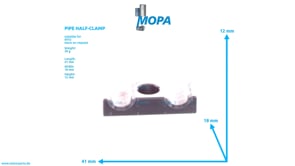 PIPE HALF-CLAMP - 700325010103 suitable for MTU engines