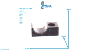 PIPE HALF-CLAMP - 700325018100 suitable for MTU engines