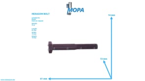 HEXAGON BOLT - 01103734 suitable for Deutz engines