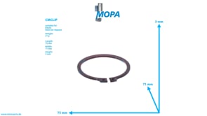 CIRCLIP - 01107776 suitable for Deutz engines