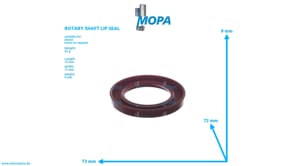 ROTARY SHAFT LIP SEAL - 01151125 suitable for Deutz engines