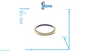 SEALING RING - 01176943 suitable for Deutz engines