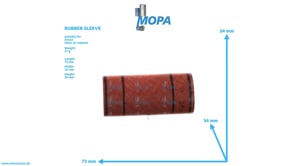 RUBBER SLEEVE - 01180823 suitable for Deutz engines