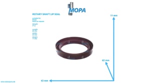 ROTARY SHAFT LIP SEAL - 04182347 suitable for Deutz engines