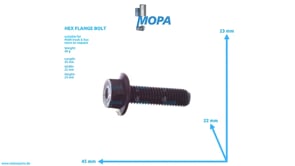 HEX FLANGE BOLT - 06032168407 suitable for MAN D engines