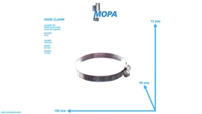 HOSE CLAMP - 06671234421 suitable for MAN D-engines