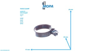 HOSE CLAMP - 06671280408 suitable for MAN D engines