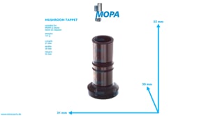 MUSHROOM TAPPET - 12160984 suitable for MWM & Deutz engines MUSHROOM TAPPET - 12160984 suitable for MWM & Deutz engines