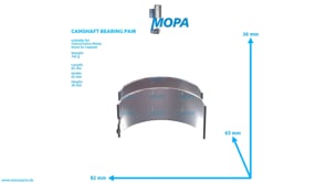 CAMSHAFT BEARING PAIR - 276630 suitable for Volvo/Volvo Penta engines