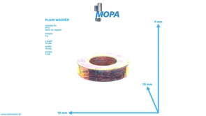 PLAIN WASHER - 4449905140 suitable for MTU engines