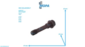 HEX COLLAR BOLT - 51900200338 suitable for MAN D-engines