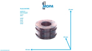 PLUG-IN PIPE - 51981820133 suitable for MAN D-engines