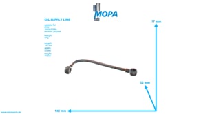 OIL SUPPLY LINE - 5371800827 suitable for MTU engines