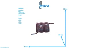 SPRING - 5509930420 suitable for MTU engines