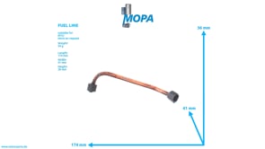 FUEL LINE - 5840702035 suitable for MTU engines
