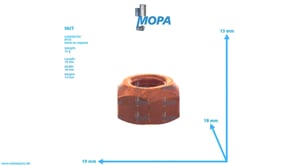 NUT - 0009903150 suitable for MTU engines