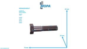 HEXAGON BOLT - 01148026 suitable for MWM & Deutz engines
