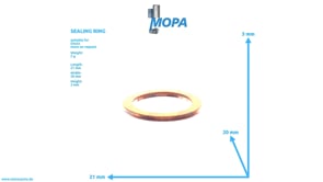 SEALING RING - 01157816 suitable for Deutz engines