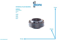 SPHERICAL PLAIN BEARING - 01173150 suitable for MWM & Deutz engines