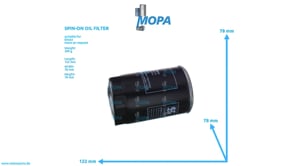 SPIN-ON OIL FILTER - 01174417 suitable for Deutz engines