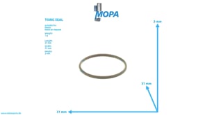 TORIC SEAL - 12851252 suitable for Deutz engines