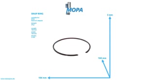 SNAP RING - 912009102200 suitable for MTU engines