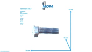 SECHSKANTSCHRAUBE - 000933008114 passend für MTU Motoren