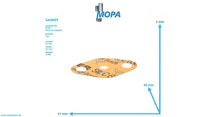GASKET - 000N05306 suitable for MTU engines GASKET - 000N05306 suitable for MTU engines