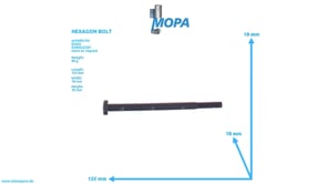 HEXAGON BOLT - 01148461 suitable for Deutz engines HEXAGON BOLT - 01148461 suitable for Deutz engines