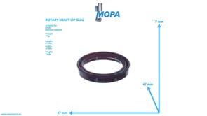 ROTARY SHAFT LIP SEAL - 01167498 suitable for Deutz engines