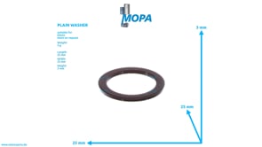 PLAIN WASHER - 01216118 suitable for Deutz engines