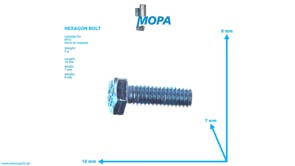 SECHSKANTSCHRAUBE - 304017004017 passend für MTU Motoren