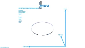 KEYSTONE COMPRESSION RING - 50025030007 suitable for MAN D-engines