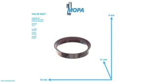 VALVE SEAT - 51032030333 suitable for MAN D engines
