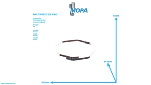 MULTIPIECE OIL RING - 51081400047 suitable for MAN D engines MULTIPIECE OIL RING - 51081400047 suitable for MAN D engines
