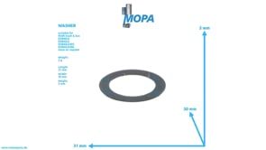 WASHER - 51907010103 suitable for MAN D engines