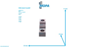 PIPE HALF-CLAMP - 5559952068 suitable for MTU engines