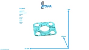 GASKET - 5601870980 suitable for MTU engines