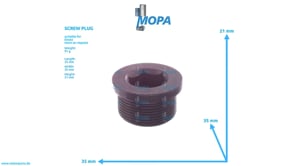 SCREW PLUG - 01103686 suitable for Deutz engines
