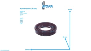 ROTARY SHAFT LIP SEAL - 01154527 suitable for Deutz engines