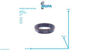 ROTARY SHAFT LIP SEAL - 02079673 suitable for MWM & Deutz engines