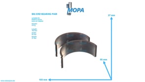 BIG END BEARING PAIR - 03373335 suitable for MWM & Deutz engines