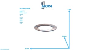 PLAIN WASHER - 03379712 suitable for Deutz engines