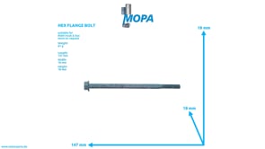 HEX FLANGE BOLT - 06032168321 suitable for MAN D-engines HEX FLANGE BOLT - 06032168321 suitable for MAN D-engines