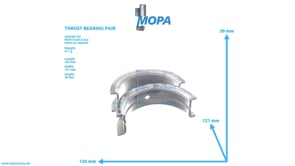 THRUST BEARING PAIR - 51011146087 suitable for MAN D-engines THRUST BEARING PAIR - 51011146087 suitable for MAN D-engines