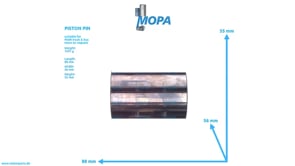 PISTON PIN - 51025020122 suitable for MAN D engines