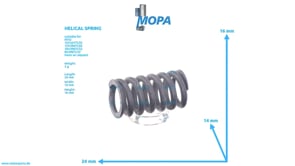 SCHRAUBENFEDER - 0000748993 passend für MTU Motoren